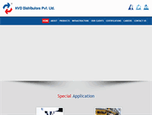 Tablet Screenshot of hvddistributors.com
